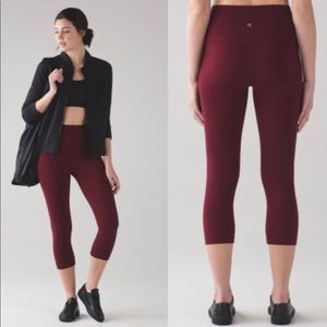 Lululemon Align Crop Deep Rouge